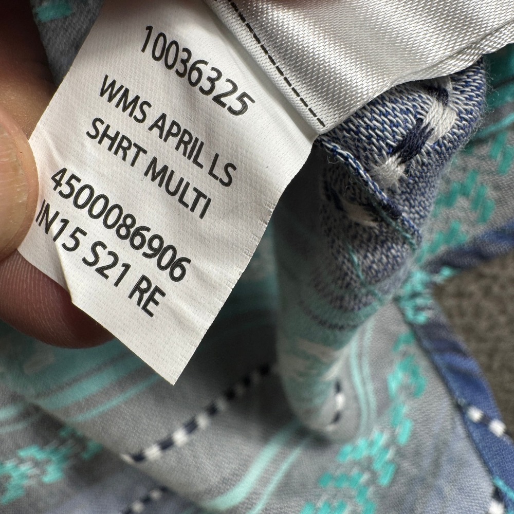 Ariat Button Down Women M Multi Southwestern Western Cowgirl Barrel Racer Top - Picture 8 of 8